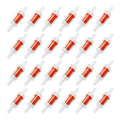 24PCS Red Plastic Check Valve Aquarium Air Check Valve One Way Air Valve Red Clear for Aquarium Air Pump Perfect for Fish Tank Aerator