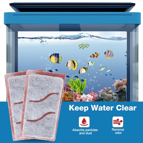 8 Pack Small Filter Cartridges Compatible with Tetra Whisper Bio-Bag Filter Small Replacement Filter Cartridges Compatible with Tetra Whisper 3i Internal Filters