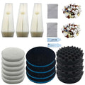 26 Piece Fx6 Canister Filter Media Kit Replacement Compatible with Fluval Fx4/Fx5/Fx6 Aquarium Filters Including Upgraded 3-in-1 Carbon Pad, Bio Foam, Carbon Sponge Filter, Ceramic Rings