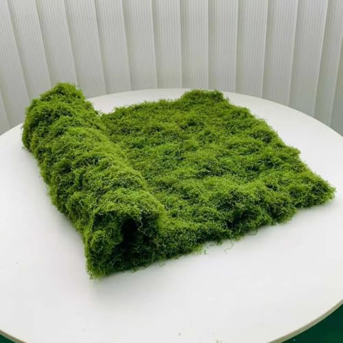 Artificial Moss mat, Green, 39.37 x 39.37 inches (Light Green), Waterproof Indoor and Outdoor Decorative Moss mat, Fake Moss wall Decorative Flower Decoration for Craftsmanship - color: Light Green