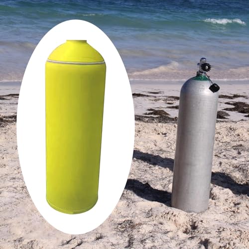 kowaku Scuba Diving Tank Cover Neoprene Dive Cylinder Sleeve Dive Tank Protective Cover - color: Yellow