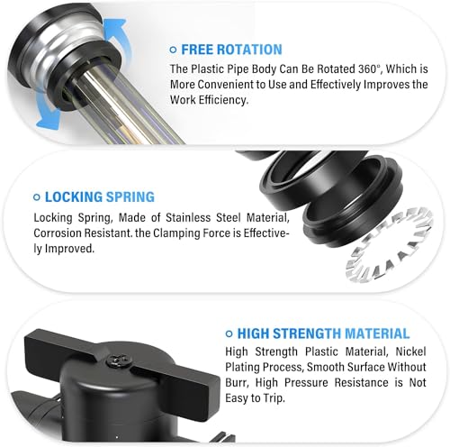 TAILONZ PNEUMATIC 1/4 Inch Tube OD x 3/8 Inch NPT Thread Ball Valve Air Flow Control Valve Push to Connect Fitting BVC-1/4-N3（Pack of 3） - size: 1/4"OD x 3/8"NPT/3PCS