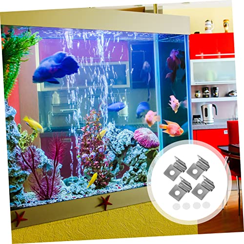 4pcs Fish Tank Cover Brackets Aquarium Lid Clips for Secure Support Easy Installation Stability for All Types of Aquariums