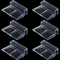 OIIKI 6 PCS Aquarium Glass Cover Clip, Clear Acrylic Support Holder, Aquarium Lid Clips Clamps, for Aquarium Fish Tank (6mm)