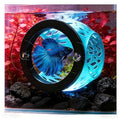 Floating Betta Hideout Cave for Aquarium, Multi-Function Resting Hammock & Shrimp Feeder with Fish Feeding Ring, Betta Fish Tank Accessories, Aquarium Decor & Fish Tank Decor（Ice Blue）