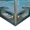 Aquarium Underground Two Hole Corner Cave | Viewing Fish & Shrimp Tunnel | Fish Tank Undergravel Hide Decor Decoration Hideout Perfect For Corydora Catfish, Kuhli Loach, Pleco, Betta Fish