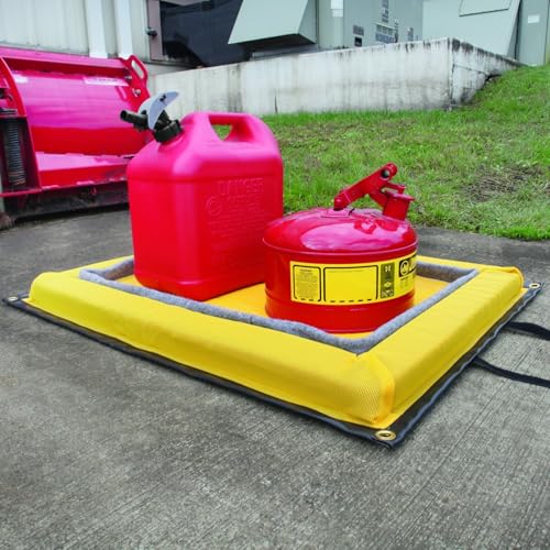 PIG Outdoor Filter Berm Pad | Absorbs 0.75 gallons | 19.5” W x 27’ L x 2.25” H | PMB30606 - size: 19.5”W x 27’L (.75 Gallons)