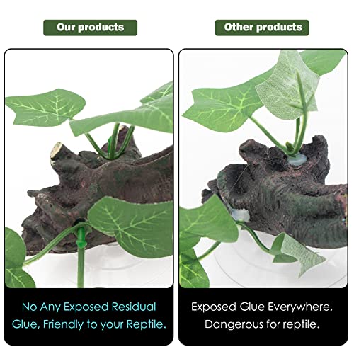 AQUA KT Reptile Corner Branch Terrarium Plant Decoration with Suction Cup for Amphibian Lizard Snake Climbing - color: Climbing Branch