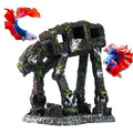 Saim Fish Tank Decorations Aquarium Accessories, Robot Dog Aquarium Decorations Cool Walking Land Tank Aquarium Ornament, Betta Goldfish Hideouts Cave Backgrounds