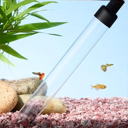 Manual Hand Pump Cleaner, Aquarium Gravel Vacuum Cleaner Tool, 170cm Hose with Strong Suction, Flexible Siphon Pump, Fish Tank Cleaners with Portable Design, Water Change for Aquarium