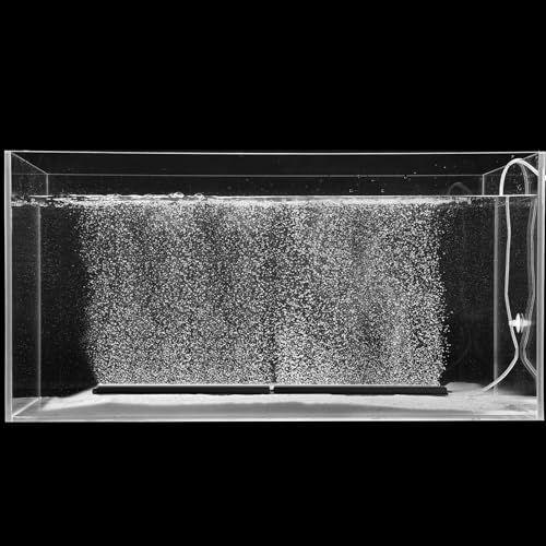 Carefree Fish Aquarium 6/12Inch Nano Materials Air Stone Strip Fish Tank Bubble Stone for Saltwater and Fresh Water (Not Harm The Health of The Fish)(No Include Air Pump) - color: 4Black, size: 12In