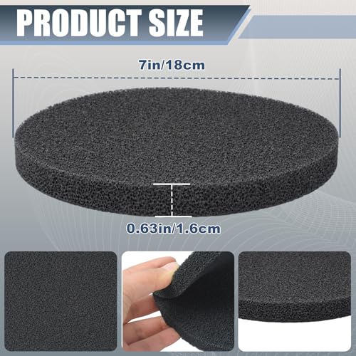 Fx4 Carbon Filter Pads Compatible with Fluval FX4 FX5 / FX6 Canister Filter,Replacement Carbon Impregnated Foam Pads Aquarium Filter Media Pack of 12 - color: BLACK 12PC