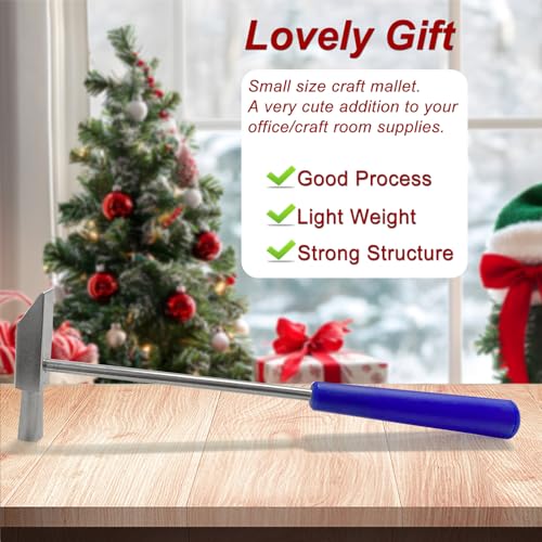 Little Hammer for Small Projects, Lightweight Mallet for Home Project, Small Size Craft Hammer for Jewelry Making, Watch, Tuning, Woodworking, DIY, Leather - color: 8" Lightweight Hammer