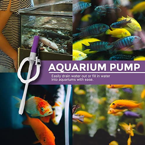 TERA PUMP Auto Stop Sensor Aquarium Water Transfer Pump, Fast 2.4 GPM, Drain Up To 40 Gallon Fish Tanks, Aquarium Water Changer (Drain a 10 Gallon Tank in 5 Minutes)
