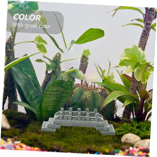 Miniature Stone Bridge Model for Aquarium Landscape Unique Arch Bridge Decor for Garden and Terrarium and Multi-Purpose Outdoor Decoration for and Miniature Scenes
