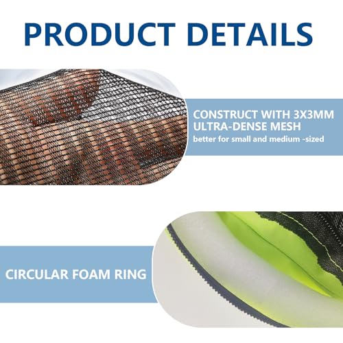 Aventik Floating Fish Basket Mesh Net Cage for Live Bait Storage Fish Raising Kayak Fishing Accessories 15.7in/40cm Height - size: 5 GAL-9.8*9.8*15.8inch