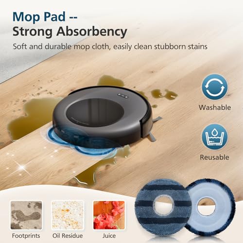 𝗢𝗺𝗻𝗶 𝗖𝟮𝟬 Accessory Kit for eufy Omni C20 Robot Vacuum, 𝟭𝟵 𝗣𝗔𝗖𝗞 Replacement Parts Include: 1* Main Rolling Brush, 4* Washable Filter, 6* Side Brush, 4* Dust Bag, 4* Mop Pad