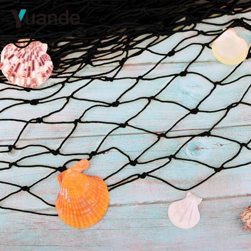 2 Pack Fish Net Decorations for Party - color: Black