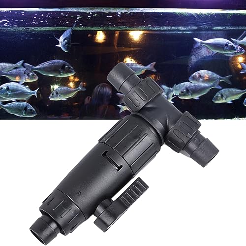 Aquarium Water Control Valve 3-Way Adjustable for 12mm 16mm Fish Tank Hose Connector Water Change System 3 Position Settings Reduces Water Waste During Tank Maintenance