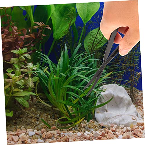 MERRYHAPY Aquarium Plant Scissors Portable Water Plant Trimming Tool Aquarium Scissor for Fish Tank Aquascaping and Maintenance Curved Design