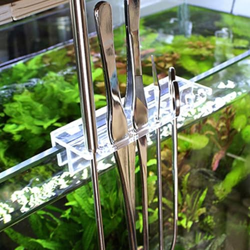 Multifunctional Water Plant Storage Rack Clear for Tweezer Aquarium Maintenance Tool Organization Aquarium Maintenance Tool Rack