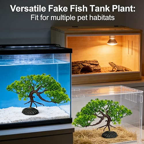 Mangrove Tree for Aquarium Fake Fish Tank Landscaping Decoration Aquarium Décor Plastic Plants Aquarium Tree Ornament | Mangrove Tree for Aquarium Artificial Fish Tank Landscaping Decoration