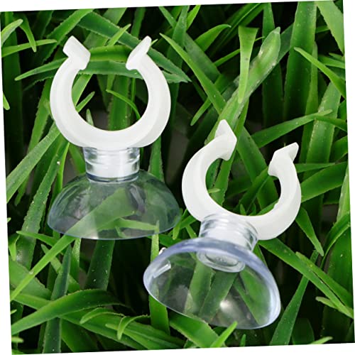MERRYHAPY 50pcs Strong Transparent Cup Hose Clips Clamps for Fish Tank Aquariums Easy Install Holders for Smooth and Decorative Uses - color: Transparent, size: 4X2.5CM
