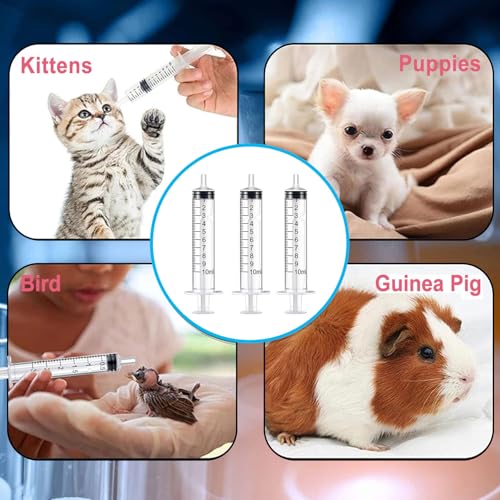10ml Syringe for Liquid,Syringe Without Needle,Sterile Individually Packed 20pcs. - size: 10ml-20pcs