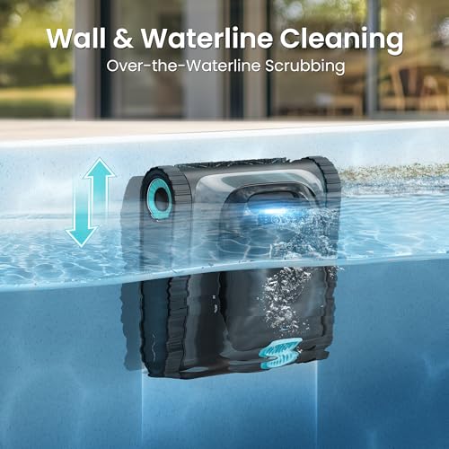 (Renewed) Aiper Scuba S1 (2026 Upgrade) Robotic Pool Cleaner, Weekly Custom Cleaning Plan, 270 Min Runtime, Over-the-Waterline Scrubbing, Smarter Navigation - color: Black