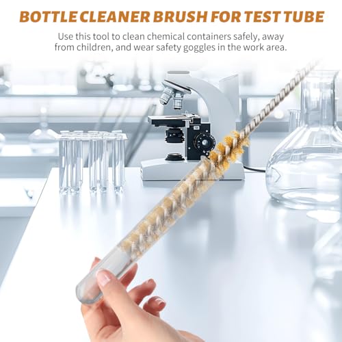 7-Pieces Brass Wire Bottle Brush Brass Pipe Cleaner, 12 Inch Long Wire Brushes for Cleaning Metal, Tubes, Bottle, Auto Parts (6mm/8mm/10mm/12mm/15mm/18mm/20mm)