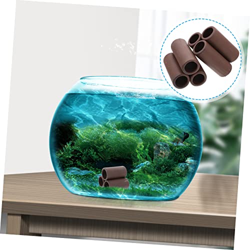 2pcs Shrimp House Clay Pot for Aquarium Decoration Natural Fish Tank Adornment for Freshwater Environments Aquatic Atmosphere Non- Material for Shrimp Breeding
