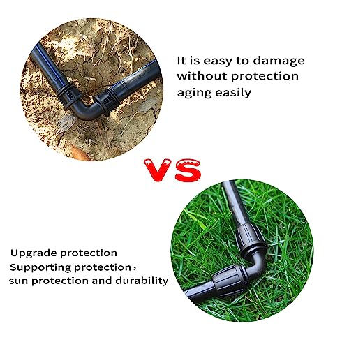 1/2 inch Irrigation Fittings Elbow Connectors For (1/2" ID x0.6-0.63" OD) 16mm Drip Tubing Barbed Connectors-10 Pcs/pack - size: 1/2 inch Elbow