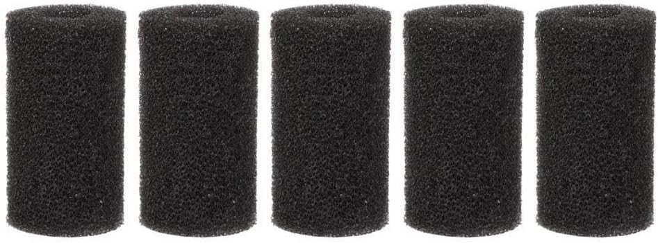 5Pcs Black Aquarium Filter Sponges,Aquarium Pre-Filter Sponges Filter Intake Sponge Strainer Foam Guard Cover Aquarium Filter Accessories for Freshwater and Saltwater Fish Tank（L