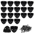 20Pcs Black Metal Corner Protectors, 7/8 Inch, Suitable for DIY Projects, Furniture, Cabinets, Jewellery Boxes