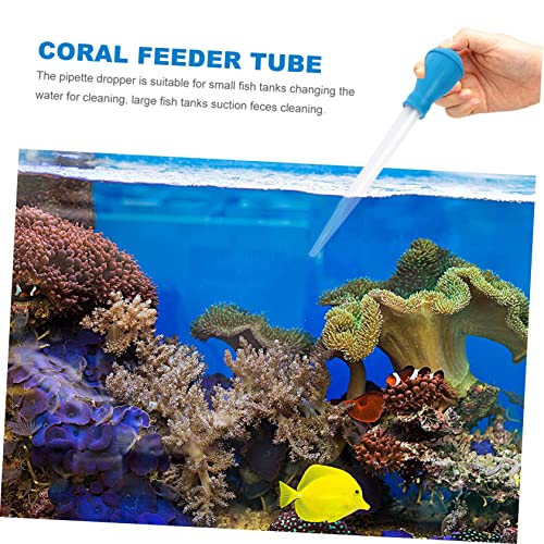ibasenice 3pcs Aquarium Cleaning Tool Set Stainless Steel Tweezers Serrated Tips for Fish Tank Maintenance Includes Straight Curved Tweezers and Siphon Vacuum Tool
