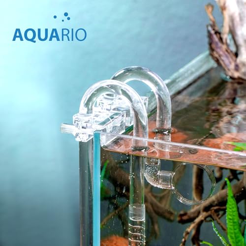 Aquario Neo Holder - Secure Mounting Accessory for Neo Flow Lily Pipes, Rimless Tank Clip, Durable PETG Material - Fits up to ~18mm (Slightly Less Than 3/4") OD Pipes, up to 12mm Glass Thickness
