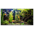 Aquarium Background, River Bed & Lake Tropical Undersea Tree Branch Aquatic Plant Fish Tank Background, 6 EVA Double-Sided Tapes 48x24 inches/120x60 - color: orange, size: 48"L x 24"W