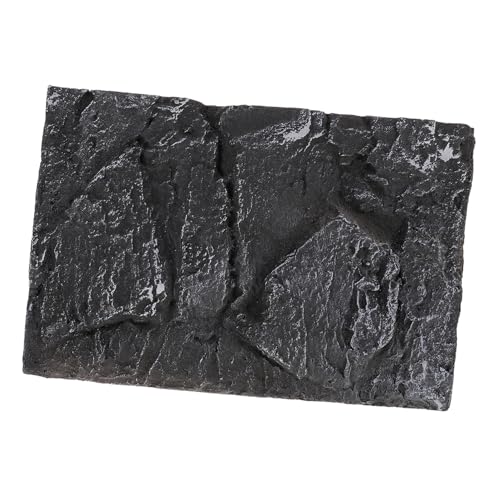 Mikikit Lifelike Reptile Tank Background Board Turtle Tank Decoration Reptile Enclosure Realistic Backdrop Lizard Snake Gecko Bearded Dragon Chameleon Tortoise Frog - color: PU621