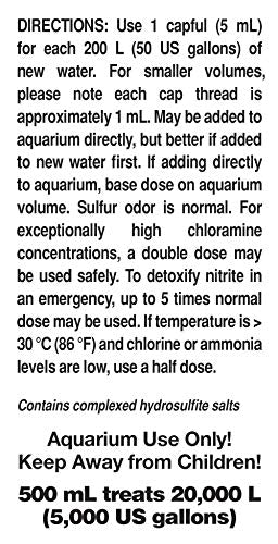Seachem Prime Fresh and Saltwater Conditioner - Chemical Remover and Detoxifier 500 ml - size: 500 mL, style: Conditioner