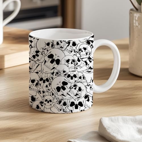 SUPERDANT 4PCS Skulls Underglaze Paper Transfer Halloween Transfer Paper for Clay Ceramic Porcelain Under Glaze Transfers for Pottery Enamel Decals Black Underglaze Decal Papers Gifts - style: Skulls