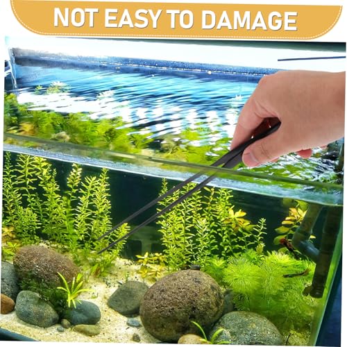 Toddmomy 1 Set Versatile Stainless Steel Scissors Tweezers and Spatula for Efficient Aquarium Maintenance Aquascaping Fish Tank Care Set