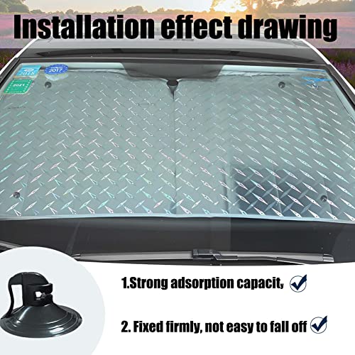 Sunshade Suction Cups 24Pcs Car Shade Windshield Suction Cups PVC Sucker for Car Shades Windows, Windshield, Kitchen, Bathroom (Black) - color: Black