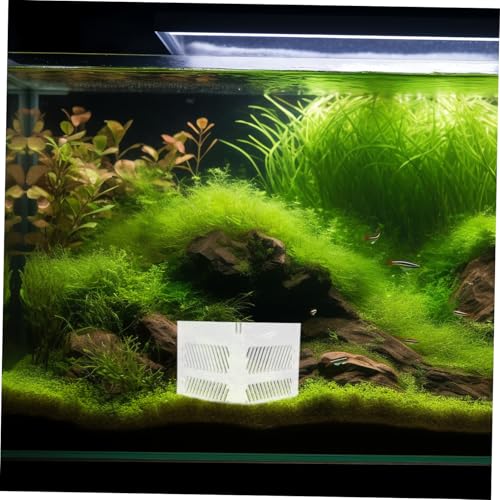 UPKOCH Aquarium Sand Guard Isolation Box for Fish Tank Acrylic Grid Plate Pump Guards Wire Management