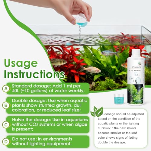 HC034 Aquarium Plant Liquid Fertilizer - Advanced Macro Nutrient Solution for Freshwater Planted Tanks, Promotes Root & Leaf Growth, 150ml/500ml/1000ml (1000mL) - color: NPK Fertilizer, size: 1000mL