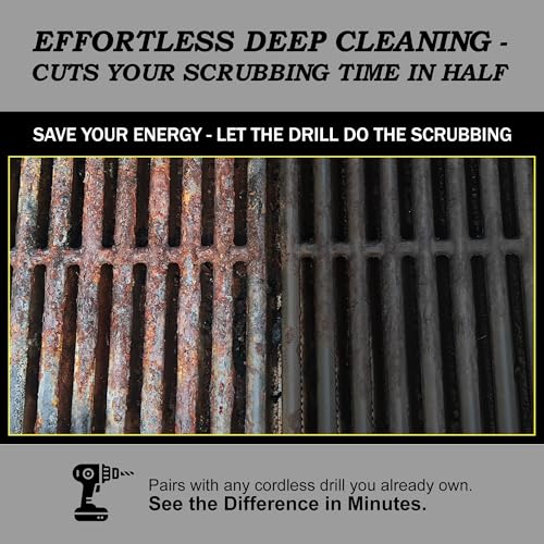 Cleaning Accessories Industrial Brushes - Baked on Food, Electric Smoker, Drill Brush Attachments for Stain and Rust Remover - BBQ Cleaning Kit Water Calcium Mineral | Electric Grill Brush for Drill - color: Ultra Stiff Black, size: 2in, 4in, 3.5in corner