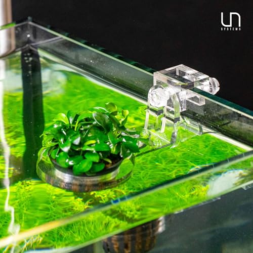 Ultum Nature Systems Hydro Pot Holder – Clear Adjustable Acrylic Aquarium Plant Holder - Sturdy Aquarium Planter and Aquatic Plant Pot for Live Plants, Medium - size: Medium