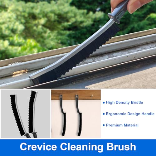 XANGNIER Window Sill Cleaner Tool,8 Pcs Magic Door Window Track Cleaning Tools Kit,Sliding Door Track Cleaner,Groove Crevice Cleaning Brush for Tile Lines/Shutter/Car Vents/Air Conditioner/Keyboard - color: Multicolor1