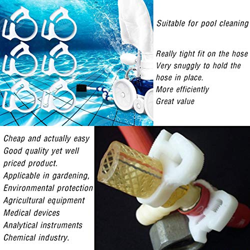 Quickun 1/2" Heavy Duty Double Snap Grip Nylon Hose Clamps Several Ratcheting Adjustable Clamp, 2 Packs - size: 1/2“ Tube OD-2pcs