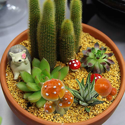 3pcs Resin Mushroom Miniature Fairy Garden Decoration Accessories Sculptures Statues,Yard Decor for Outside Gnomes Outdoor Decor for Patio Zen Garden - size: Mushroom