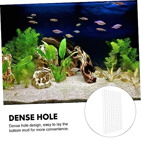 Happyyami 2pcs Aquarium Tank Divider Dense Design Easy Installation Under Gravel Board for Fish Tank White Professional Gravel Boards for Creating Aquarium Environment - color: White